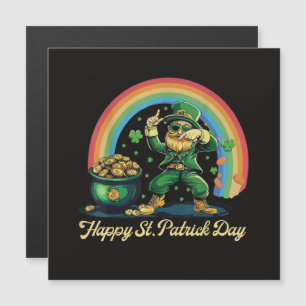 Feliz día de San Patricio Leprechaun divertido