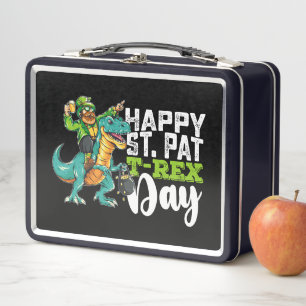 Feliz día de San Patricio Pat T Rex Dinosaurio