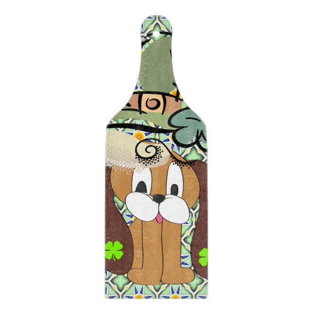 Feliz Día de San Patricio, perro de la tabla de co (Anverso)