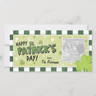 Feliz Día de San Patricio - Shamrock y Gingham