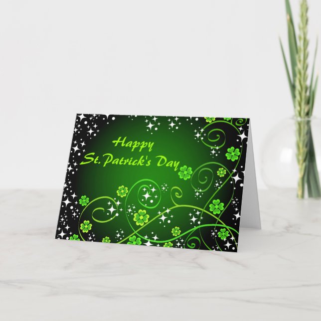 Feliz Día de San Patricio - Tarjeta (Anverso)