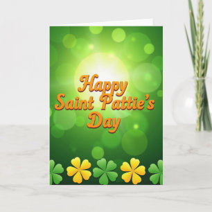 Feliz día de San Patricio Tarjeta Verde