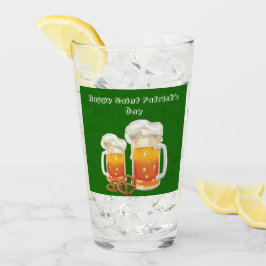 Feliz Día de San Patricio Vidrio Irlandés de Cerve
