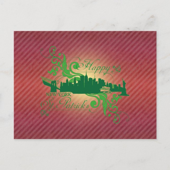 FELIZ DÍA DE SAN PATRICK - Tarjeta postal (Anverso)