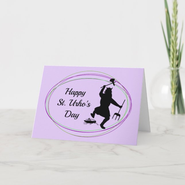 Feliz Día de San Urho, tarjeta de Personalizar de  (Anverso)
