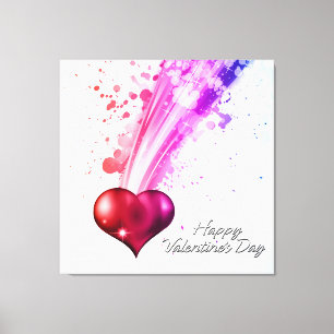 Feliz día de San Valentín 6 Lienzo Envuelto