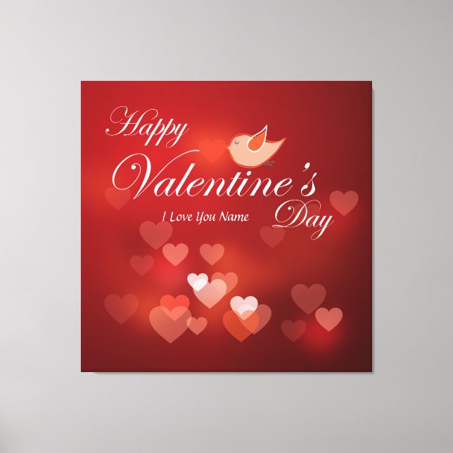 Feliz día de San Valentín 6 Lienzo Envuelto (Anverso)