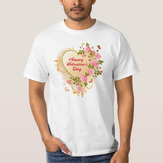 Feliz Día de San Valentín a la camiseta (Anverso)