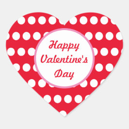Feliz Día de San Valentín a los Pegatinas de Polka
