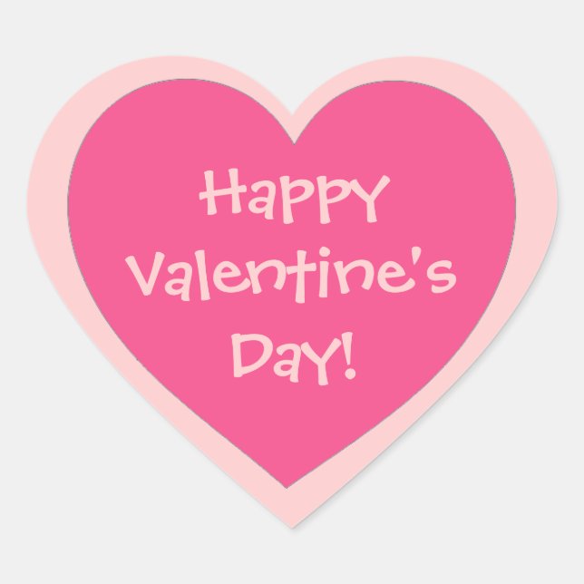 Feliz Día de San Valentín a los pegatinas del cora (Anverso)