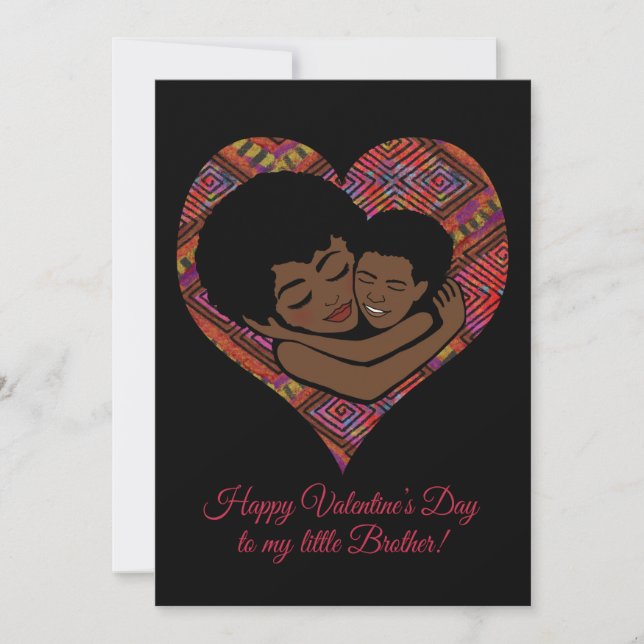 Feliz Día de San Valentín a mi pequeño hermano (Anverso)