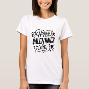 Feliz Día de San Valentín al diseño de camisetas -