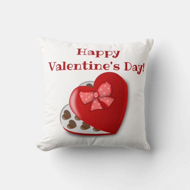 Feliz día de San Valentín Almohada decoración de d (Anverso)