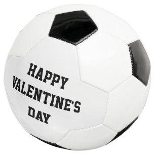 Feliz Día de San Valentín amor Balón de fútbol bla