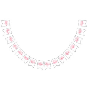 Feliz Día de San Valentín Bandera de Bunting