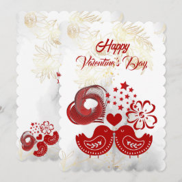 Feliz Día de San Valentín Barrido tarjeta de amor