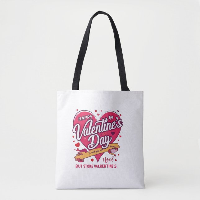 Feliz Día de San Valentín Bolsa de Tote (Anverso)