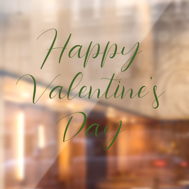 Feliz día de San Valentín Calcomanía de ventana (Hoja 2)