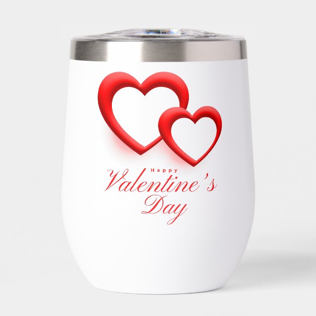 Feliz Día de San Valentín con dos corazones-23540 (Frente)