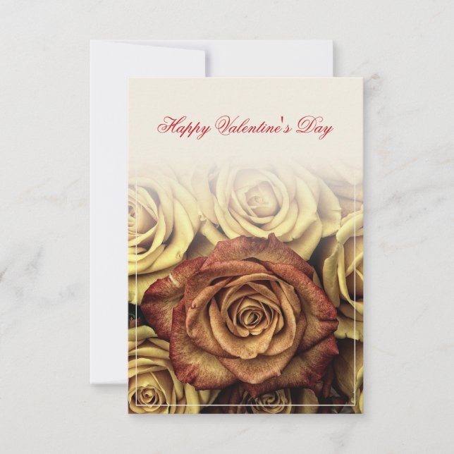 Feliz Día de San Valentín con Rosenbouquet amarill (Anverso)
