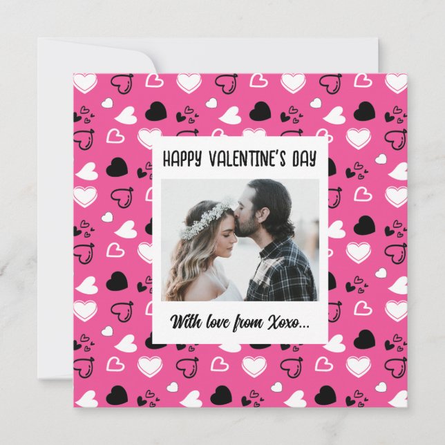 Feliz día de San Valentín con tarjeta de amor (Anverso)