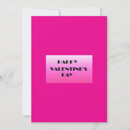 Feliz Día de San Valentín con tarjeta de felicitac