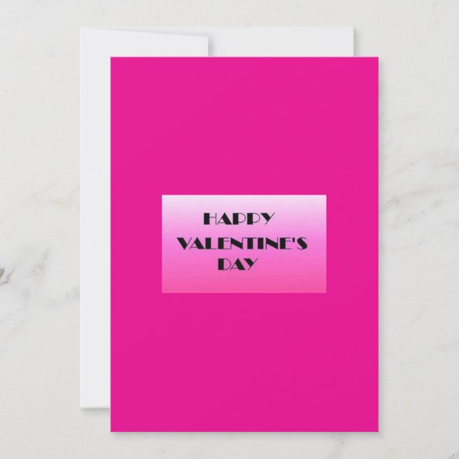 Feliz Día de San Valentín con tarjeta de felicitac (Anverso)
