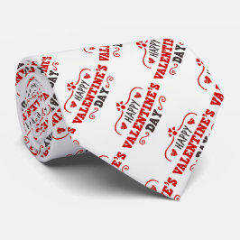 Feliz Día de San Valentín, corbata de cuello