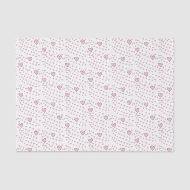 Feliz Día de San Valentín de papel de té corazones (Anverso)
