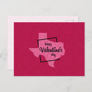 Feliz Día de San Valentín desde la postal de Texas