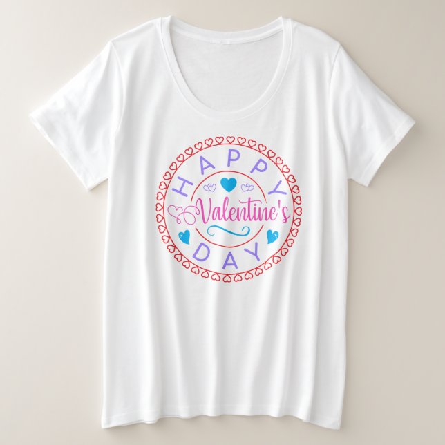 Feliz Día de San Valentín Diseño Círculo-87128 (Anverso del diseño)
