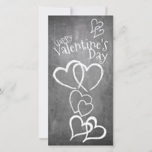 Feliz Día de San Valentín en una pizarra