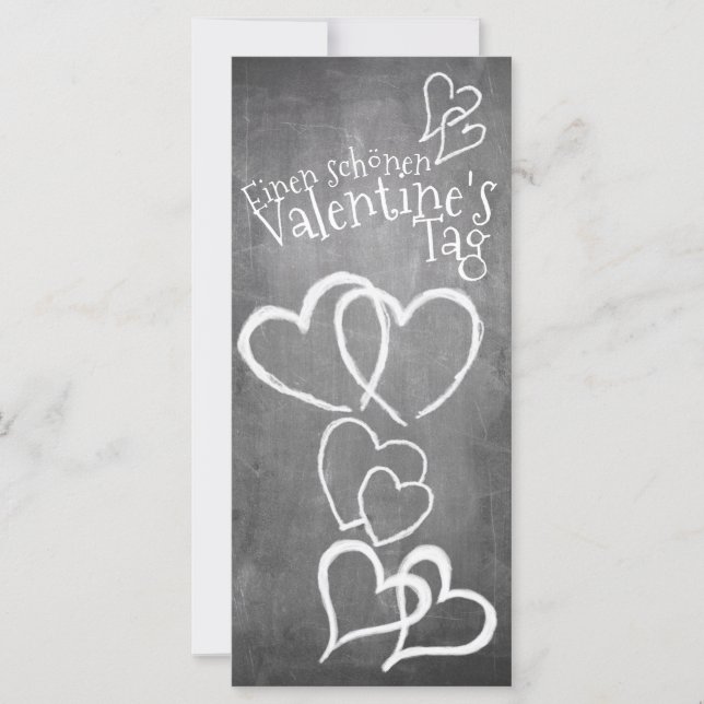 Feliz día de San Valentín en una pizarra (Anverso)
