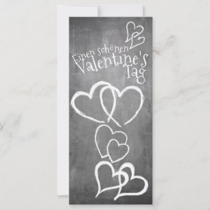 Feliz día de San Valentín en una pizarra