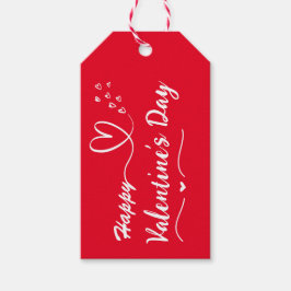 Feliz Día de San Valentín Etiqueta simple de regal