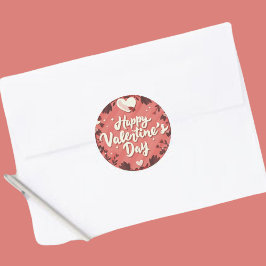 Feliz Día de San Valentín, feliz Pegatina festivo
