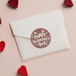 Feliz Día de San Valentín, feliz Pegatina festivo