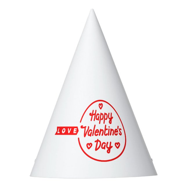 Feliz Día de San Valentín Fiesta Gorra (Anverso)