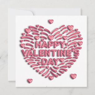 Feliz Día de San Valentín / Flat / Tarjeta fotográ