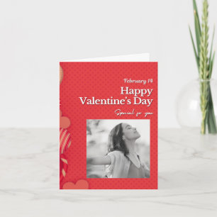 Feliz día de San Valentín Foto personalizada Coraz