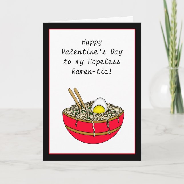 Feliz Día de San Valentín | Graciosa tarjeta de bo (Anverso)