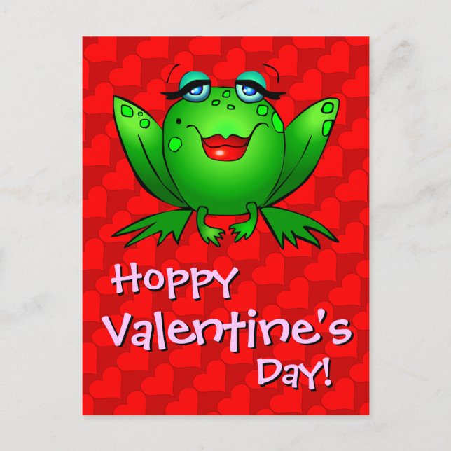 Feliz día de San Valentín Hoppy Tarjeta postal de  (Anverso)