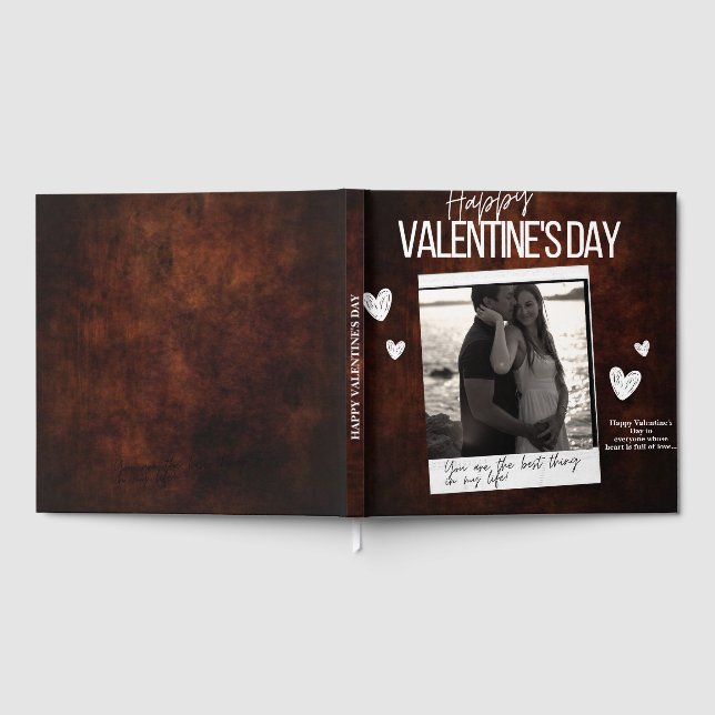 Feliz día de San Valentín Libro de invitados de fo (Lleno)