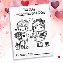 Feliz Día de San Valentín | Página Color Me