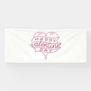 Feliz día de San Valentín pancarta de vinilo 2.5x6