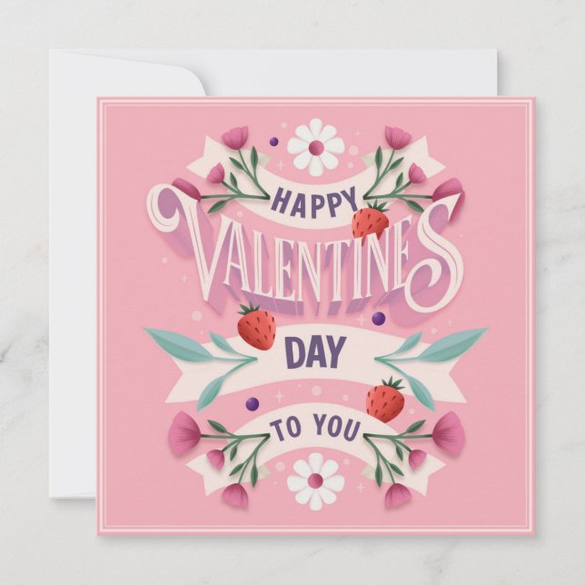 Feliz Día de San Valentín para ti (Anverso)