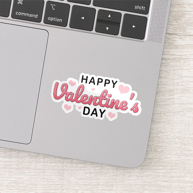 Feliz día de San Valentín pegatina (Detalle)