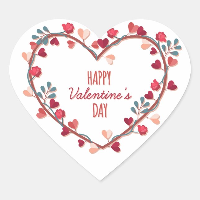 Feliz Día de San Valentín | PEGATINA (Anverso)