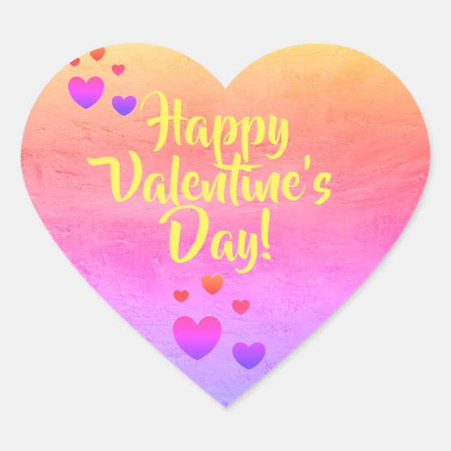 Feliz Día de San Valentín pegatinas por DAL (Anverso)