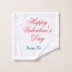 Feliz día de San Valentín rojo azul xoxo amor nomb
